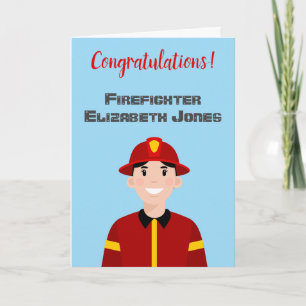 Personlig Firefighter Avatar-kort Kort