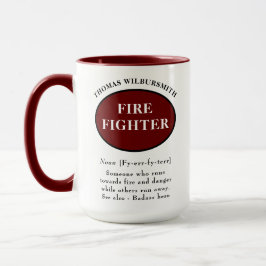 Personlig Firefighter Definition Mugg