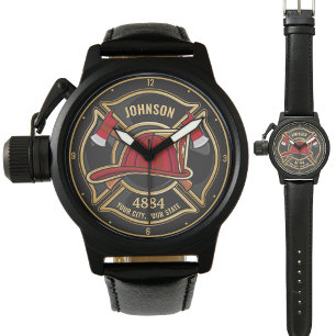 Personlig Firefighter Fireman Fire Department Armbandsur