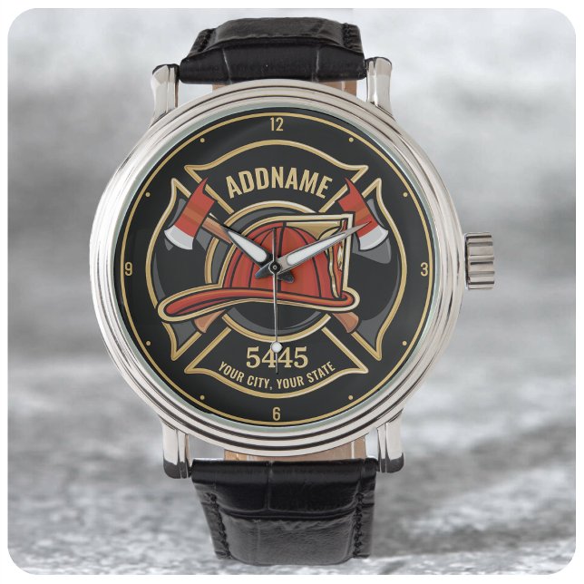 Personlig Firefighter Fireman Fire Department Armbandsur (Skapare uppladdad)