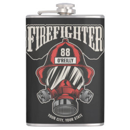 Personlig Firefighter Mask Fire Dept Helmet Fickplunta
