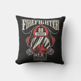 Personlig Firefighter Mask Fire Dept Helmet Kudde