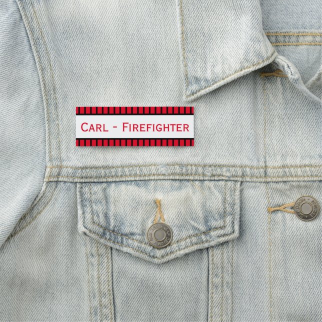 Personlig Firefighter Namnbricka (På plats)