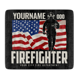 Personlig Firefighter Rädding USA flagga Patrioti