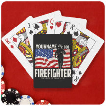 Personlig Firefighter Rädding USA flagga Patriotic