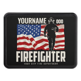 Personlig Firefighter Rädding USA flagga Patriotic Dragkroksskydd