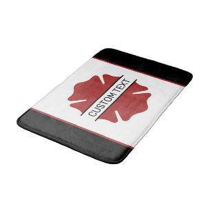 Personlig Firefighter Red Logotyp Symbol Badrumsmatta