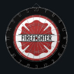 Personlig Firefighter Red Logotyp Symbol Darttavla<br><div class="desc">Personlig Firefighter Red Logotyp Symbol Fire Rädding Department Gifts!</div>