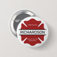 Personlig Firefighter Red Logotyp Symbol