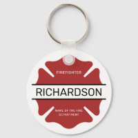 Personlig Firefighter Red Logotyp Symbol