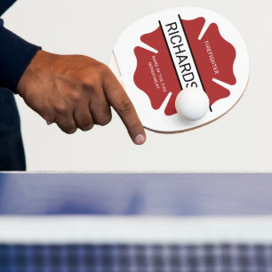 Personlig Firefighter Red Logotyp Symbol Pingisracket