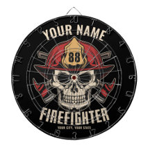 Personlig Firefighter Skull Fireman Fire Dept D