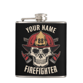 Personlig Firefighter Skull Fireman Fire Dept Fickplunta