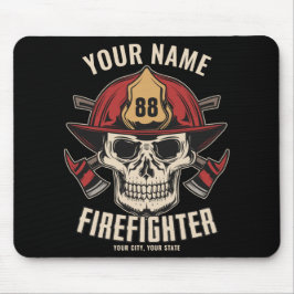 Personlig Firefighter Skull Fireman Fire Dept Musmatta