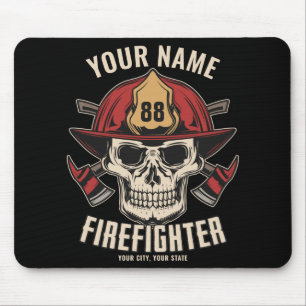 Personlig Firefighter Skull Fireman Fire Dept Musmatta