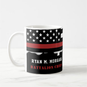 Personlig Firefighter Thin Red Line Fire Rädding Kaffemugg