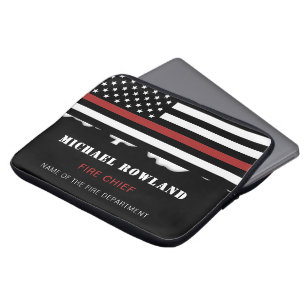 Personlig Firefighter Thin Red Line Fire Rädding Laptop Fodral