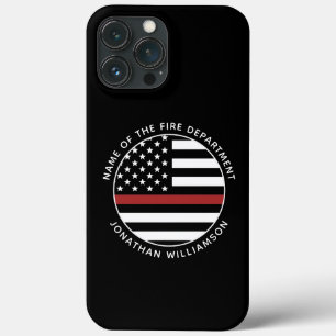 Personlig Firefighter Thin Red Line USA flagga