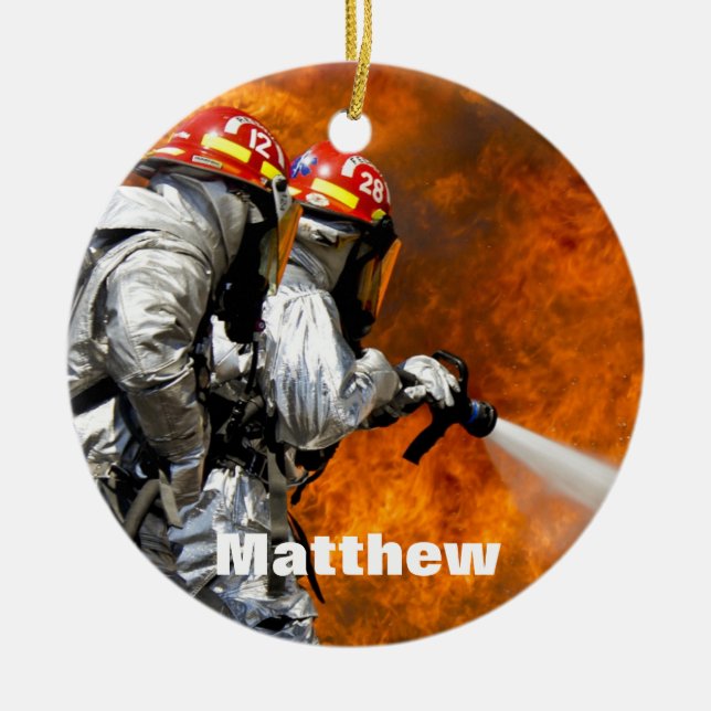 Personlig Fireman Ornament (Framsidan)