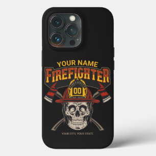 Personlig Fireman Skull Helmet Ax Firefighter