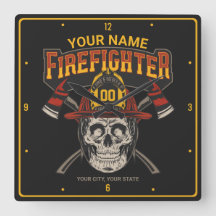 Personlig Fireman Skull Helmet Ax Firefighter