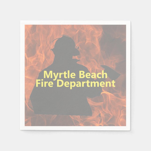 Personlig Firemen Napkins Pappersservett (Framsidan)