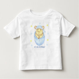 Personlig First Birthday Nalle Boy T Shirt