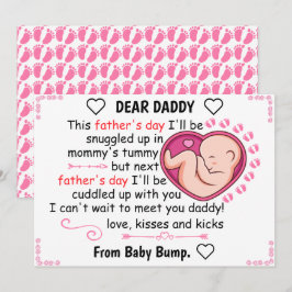 Personlig First Fars dag från dotter Julkort