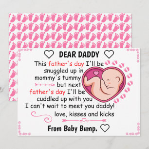 Personlig First Fars dag från dotter Julkort