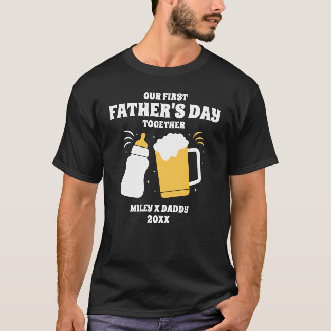 Personlig First Fars dag tillsammans Lusnyj T Shirt (Framsida)