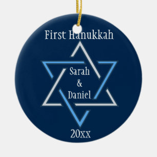 Personlig First Hanukkah Ornament