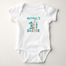 Personlig First Påsk Namn Bunny T Shirt
