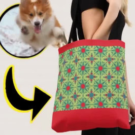 Personlig First Pet Photo Gifts Hund älskare Mamma Tygkasse