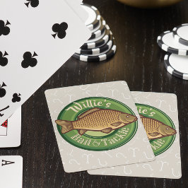 Personlig Fish and Tackle Shop Fishing Angler Casinokort