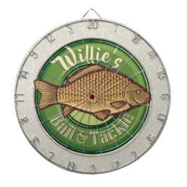 Personlig Fish and Tackle Shop Fishing Angler Darttavla