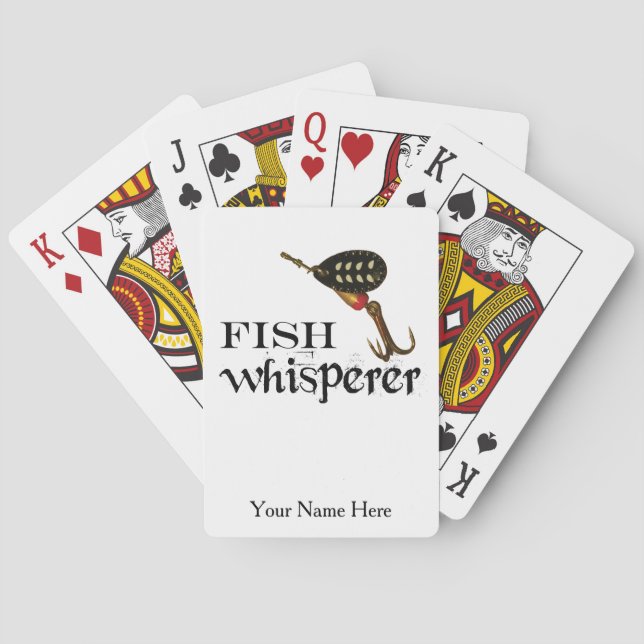 Personlig Fish Whisperer Spel Kort (Baksidan)