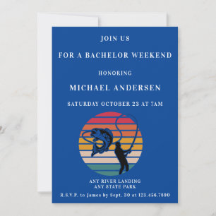 Personlig Fishing Bachelor Helg Inbjudningar