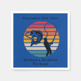 Personlig Fishing Bachelor Helg Pappersservett