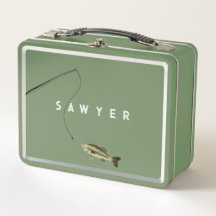 Personlig Fishing Metall Lunchbox