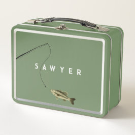 Personlig Fishing Metall Lunchbox