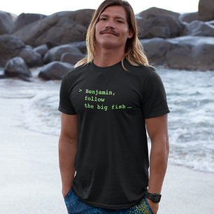 Personlig Fiskare i Namn T Shirt