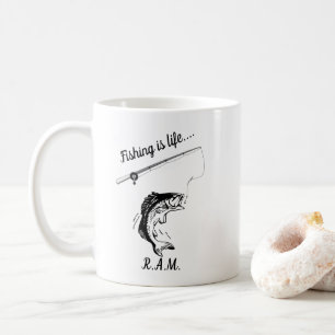 Personlig fiske är liv kaffemugg