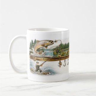 Personlig fiske-mugg, present till anglare, fiskäl kaffemugg