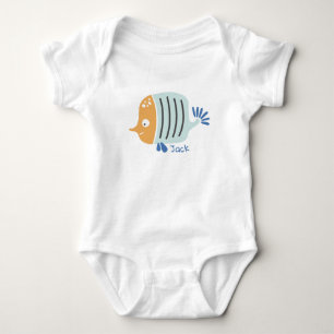 Personlig Fiske Sea Animals Baby Bodydräkt T Shirt