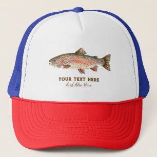 Personlig fiskeälskare – Forellfiskedesign Keps