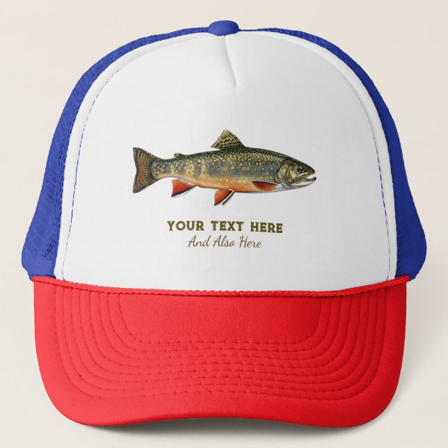 Personlig fiskeälskare – Forellfiskedesign Keps (Framsida)