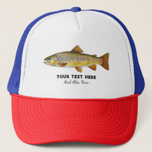 Personlig fiskeälskare – Forellfiskedesign Keps