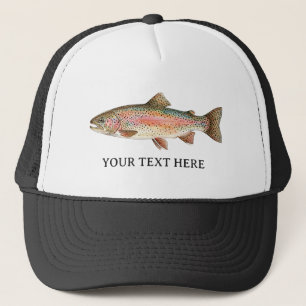 Personlig fiskeälskare – Forellfiskedesign Keps