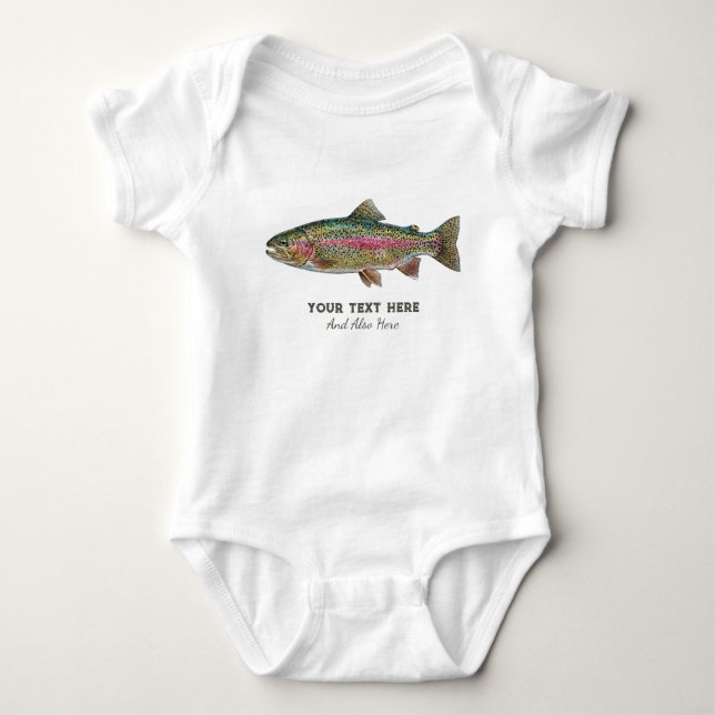 Personlig fiskeälskare – Forellfiskedesign T Shirt (Framsida)