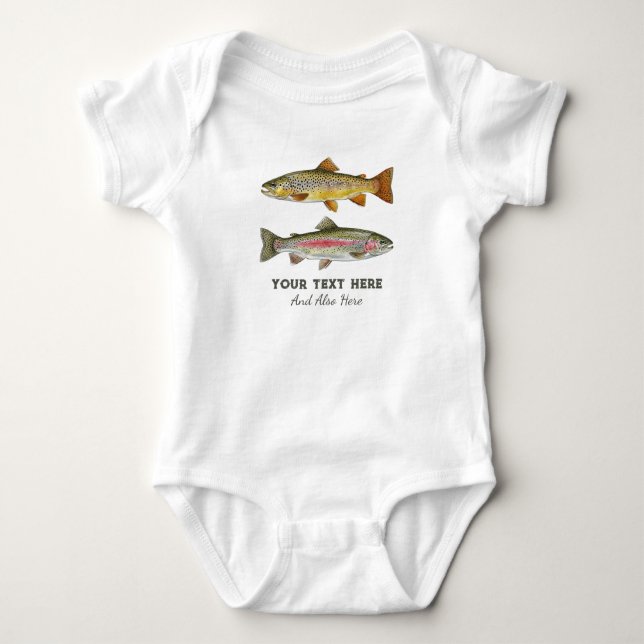 Personlig fiskeälskare – Forellfiskedesign T Shirt (Framsida)